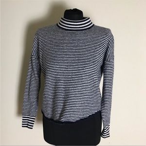 Madewell blue and white striped sweater